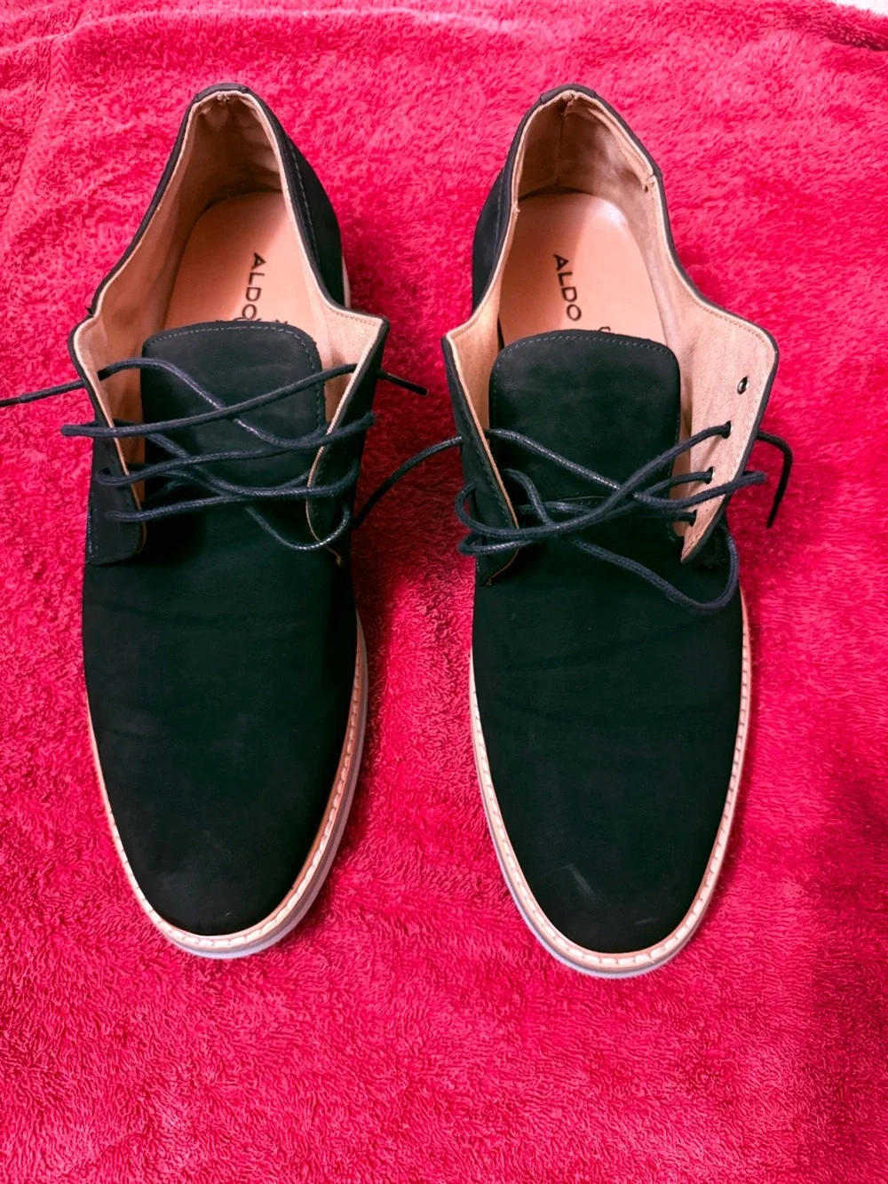 Aldo Navy Blue Men's Lace-Up Derby Shoes